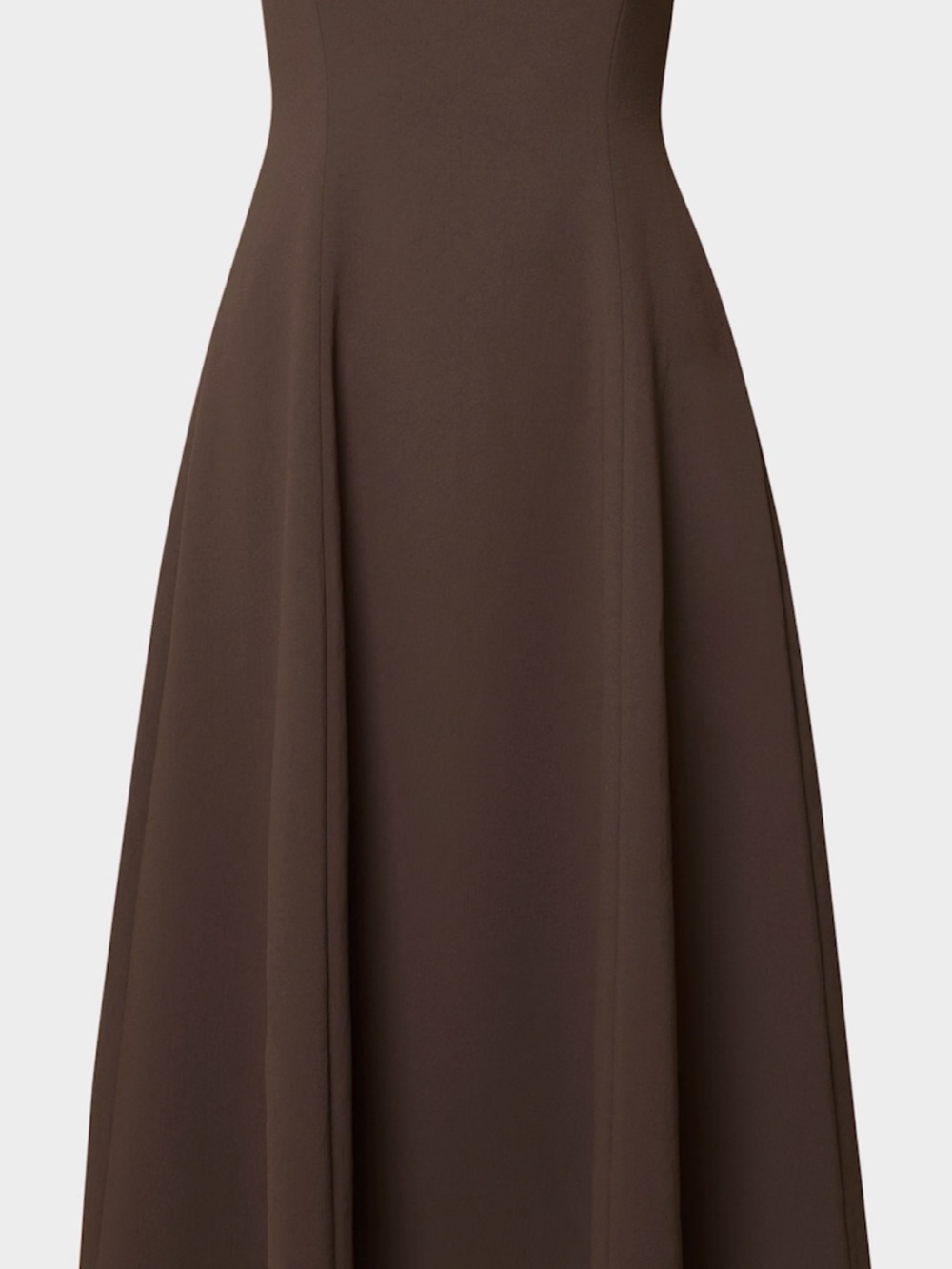 Aritzia Lightwell Dress Deep Brown A-Line Midi Skirt